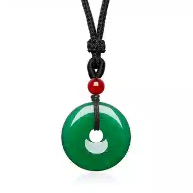 金桂福 平宁安康 新中式国潮复古民族风吉祥顺遂平安扣小众高级感 玉髓 项链 男女同款情侣款