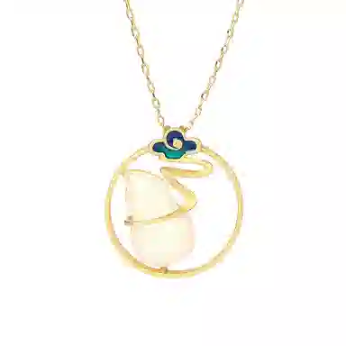 彤彤兔 葫芦复古新中式优雅大气 铜 项链 女款