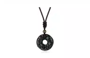 百利金 双貔貅平安扣 吉祥纳福平安顺遂国潮复古新中式精致轻奢百搭气质小众设计转运珠锁骨链#好运 玉髓 玉石项链 男女同款情侣款