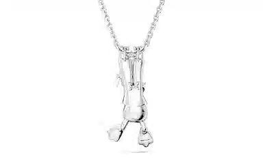 Swarovski Disney Donald Duck Pendant Necklace Silver