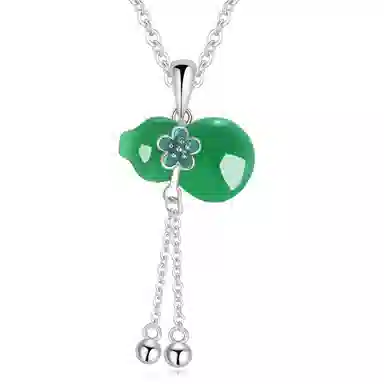 老凤祥 福禄流苏 新中式国潮轻奢大气 福禄招财进宝 小众简约高级感好运 玉髓 项链 女款