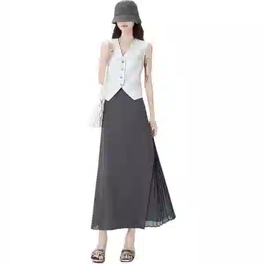 水中花 舒适时尚通勤简约休闲长裙 女款