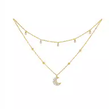 FANCI Dream Heart Moon Necklace