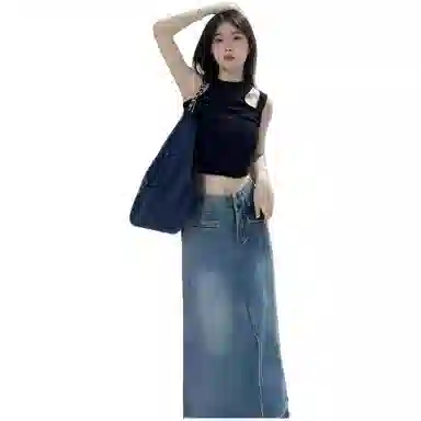 天才小熊 潮流时尚甜辣妹上衣无袖背心 女款