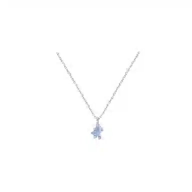 大唐国鼎 坠蓝星时尚简约轻奢小众设计森系高级感优雅甜美精致气质甜妹可爱温柔浪漫百搭 好运 合金 项链 女款