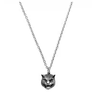 Gucci Tiger Head Pendant Necklace