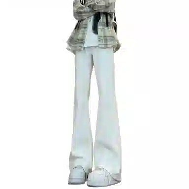 木林森 美式高街复古做旧水洗简约废土风中腰宽松直筒通勤百搭亲肤柔软舒适休闲耐磨垂感牛仔裤 男女同款