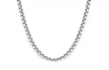 IDEAGEMER Half Moon Box Necklace