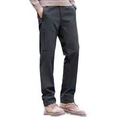 富铤 纯色简约时尚舒适休闲裤 男款