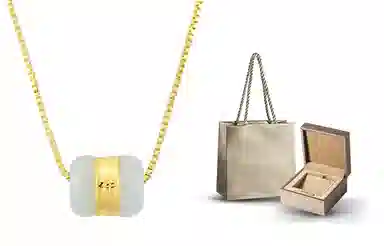 指尖瑰宝 转运珠 路路通 青白玉 项链 女款 礼物