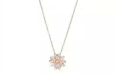 Swarovski Eternal Flower Necklace Pink