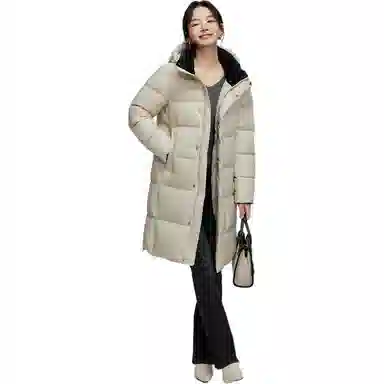 羽物 超厚极寒白鹅绒中长款羽绒服 女款
