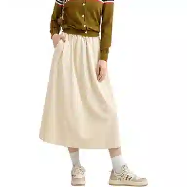 法文箱子 时尚简约百搭休闲长裙 女款