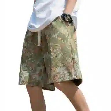 王者荣耀 美式街头宽松柔软舒适亲肤多色基础款老钱风度假风五分裤休闲短裤 男女同款