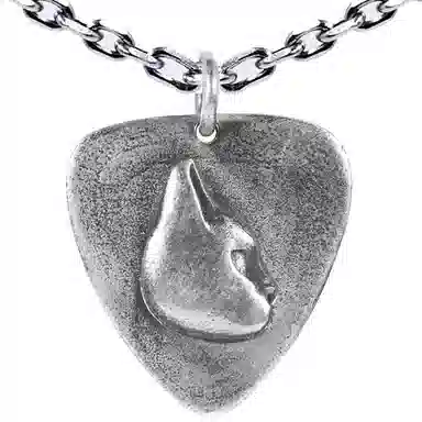 【可定制刻字】 白木黑冰 猫拨片 潮流时尚新中式 小众设计高级感 银合金 项链 男款 礼盒