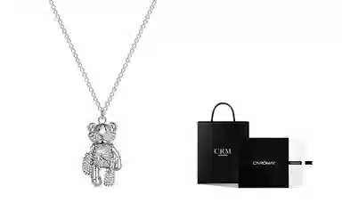 CAROMAY Star Bear Couple Necklace