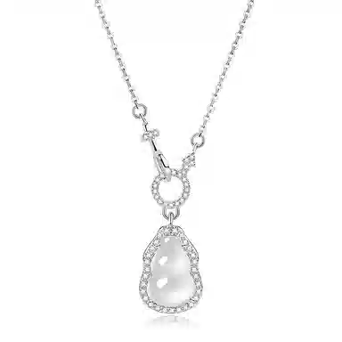 【平安福禄】 印象眸 新中式精致国潮清冷高级感气质显白轻奢高级感福气满满小众设计葫芦锁骨链 礼盒包装#好运 玉髓 项链 女款