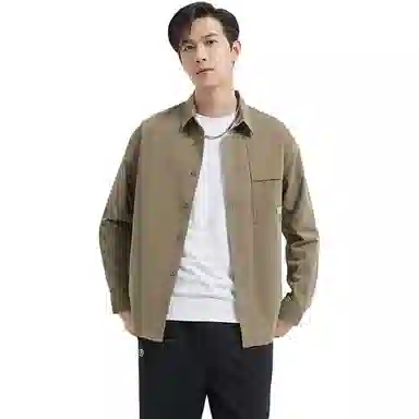 古鲨 宽松外套长袖衬衫 男款