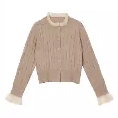 法文箱子 圆领休闲假两件长袖毛衣 女款