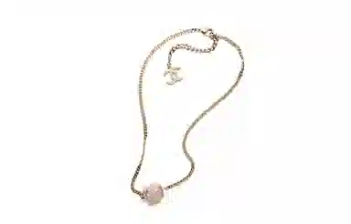 CHANEL Classic Double C Pendant Necklace Gold