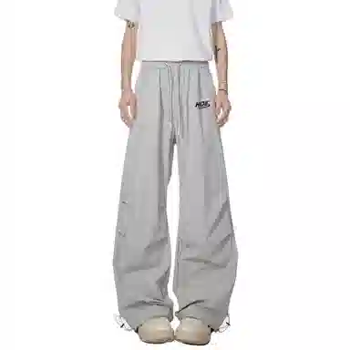 王者荣耀 美式简约纯色休闲长裤宽松舒适透气冰感弹力户外通勤显高显瘦时尚百搭针织运动裤 男女同款