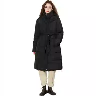 法文箱子 翻领加厚拉链棉服 女款