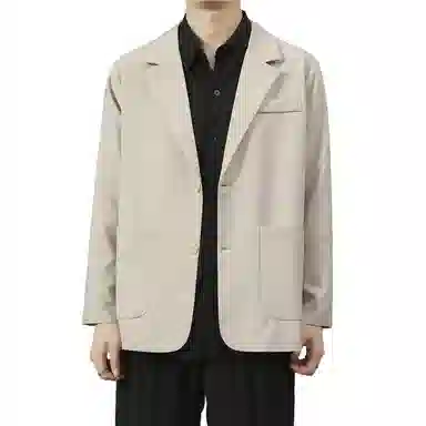 美式潮牌美拉德风学院风设计纯色百搭时尚潮流宽松单排扣长袖开衫西装 男女同款