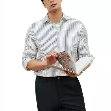 丹宁哲学 无束缚高回弹长绒棉面料长袖衬衫 男款