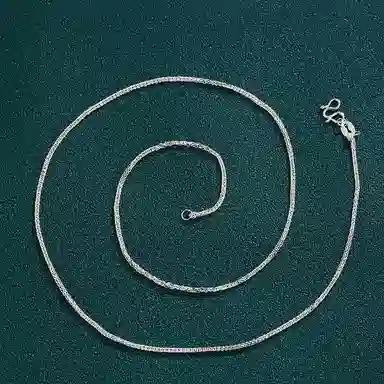 顺钦银楼 肖邦链马鞭链设计感小众 足银 项链 男女同款情侣款