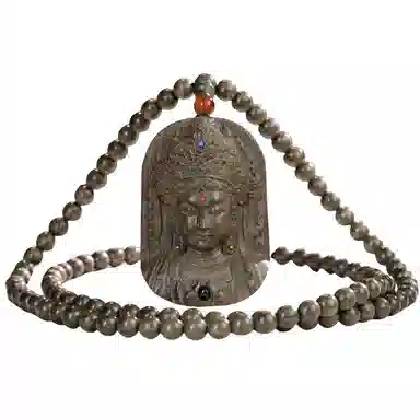 仙作美 家有乌木胜吊坠观音 金丝楠 木作项链 男女同款情侣款 阴沉木