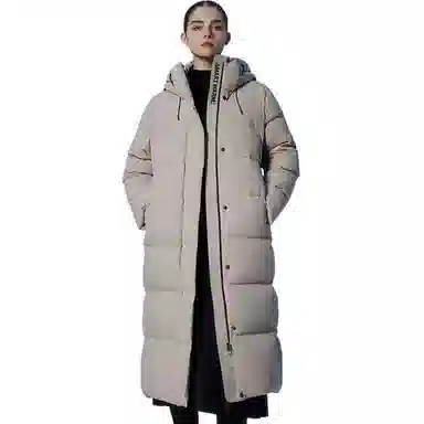 坦博尔 直筒加厚连帽羽绒服 女款