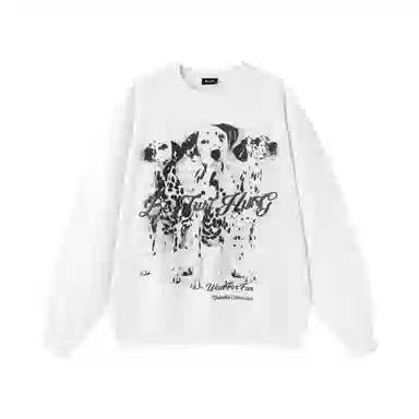 BJHG Casual Spot Dog Print Sweatshirt