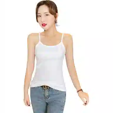 善己 纯色美背打底外穿背心 女款