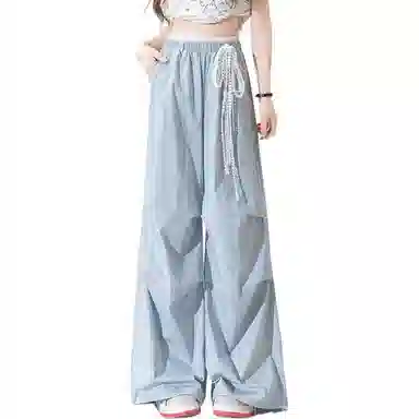 SRCG Vintage Lace Splice Quick-Dry Cargo Pants