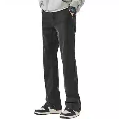 ALL IN Straight Leg Denim Pants Black