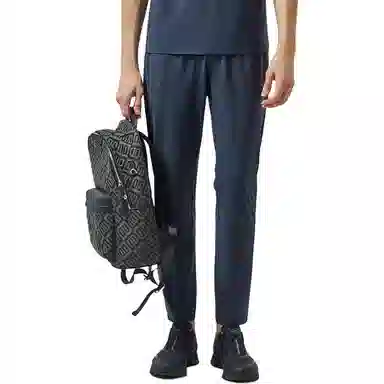 迪柯尼 纯色中腰直筒型休闲裤 男款