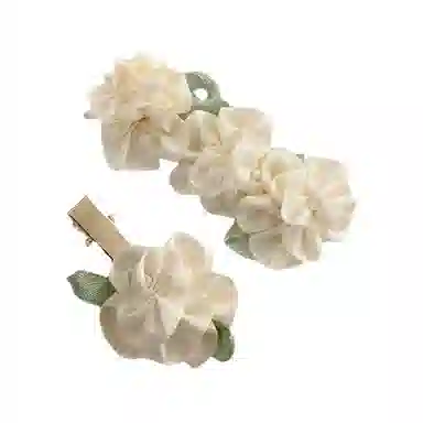 希铃 清冷感茉莉 棉麻 发夹 女款