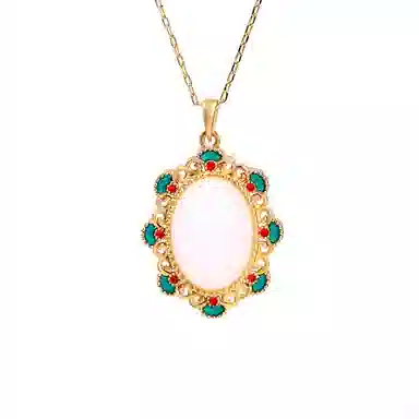 彤彤兔 挂坠祥云 国潮气质 铜 项链 女款