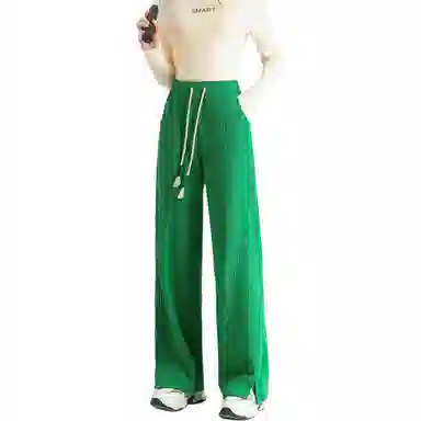 法文箱子 宽松中腰简约休闲裤 女款