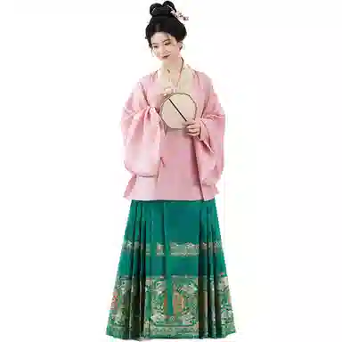 织造司 色彩清新元气活泼少女色彩丰富秀雅别致团圆美满汉服 女