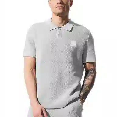 alo yoga Sports Club Sweater Knit Polo