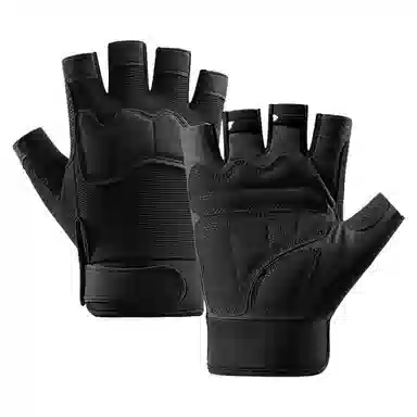 梦特娇 户外运动骑行 聚酯纤维 半指手套 男女同款情侣款