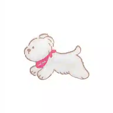 蒙妮 超萌可爱卡通小狗少女心刘海夹 亚克力 发夹 女款