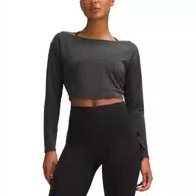 lululemon Cropped Long-Sleeve Cupro Boatneck T