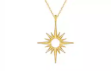 RAWNESS Cross Sun Necklace