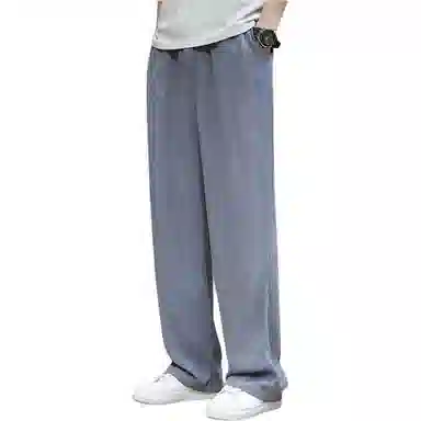 煦加 透气微弹中腰纯色休闲裤 男款