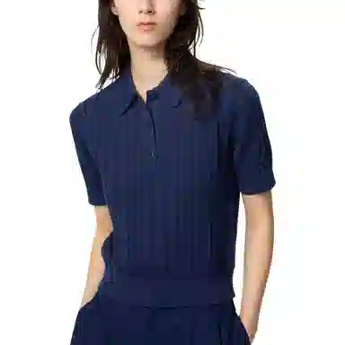 UNIQLO x Comptoir des Cotonniers SS25 Blue Polo