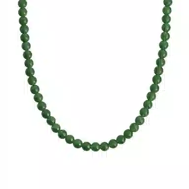 【高品质玉石】 琅风 新中式碧绿串珠国风高级感转运珠时尚气质天然 玉髓 项链 女款