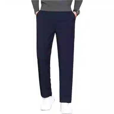 鸭鸭 纯色简约直筒裤羽绒裤/棉裤 男款