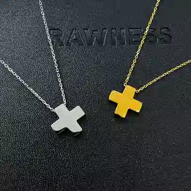 RAWNESS Cross Pendant Necklace